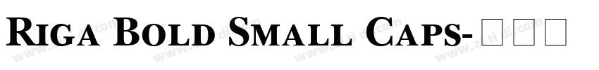 Riga Bold Small Caps字体转换 Riga Bold Small Caps字体转换